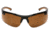 Carhartt Rockwood Safety Glasses w/Sandstone Bronze Anti-Fog Lens ,polybag, Black/Tan, CHB718DT