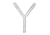 Chemglass Tube CONN. Y-SHAPE 12.7MM O CG-4023-03