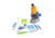 Discovery Kids Zoom Lab Microscope Set, 80x-800x, 44-00800