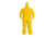 DuPont Tychem 2000 Coveralls w/Hood, Elastic Wrists and Ankles, Bound Seams, Yellow, 2XL, 12 Pack, QC127BYL2X00