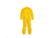 DuPont Tychem 2000 Coveralls w/Laydown Collar, Open Wrists, Ankles, Bound Seams, Yellow, Large CS12 QC120BYLLG00