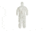 DuPont Tychem 4000 Coverall w/Hood, Elastic Wrists and Ankles, White, Large, 12 Pack, SL127BWHLG00