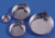 Eagle Thermoplastic Disposable Aluminum Crinkle Dishes with Tabs D43-100