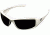 Edge Eyewear Brazeau Safety Glasses White Frame Smoke Lens Xb146