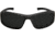 Edge Eyewear Brazeau Torque Safety Glasses - Matte Black Frame with Red E Logo / Smoke Vapor Shield Lens, One Size, XB136VS