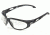 Edge Eyewear Dakura Safety Glasses - Black Frame, Clear Lens SW111