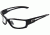 Edge Eyewear Kazbek Safety Glasses Black Frame Clear Lens Island Fit Sk111 Ft
