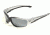 Edge Eyewear Kazbek Safety Glasses - Black Frame, Silver Mirror Lens SK117