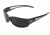 Edge Eyewear Kazbek XL Safety Glasses - Black Frame, Smoke Lens SK-XL116
