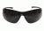 Edge Eyewear Notch Safety Glasses - Black Frame, G-15 Lens XN61-G15
