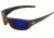 Edge Eyewear Reclus - Black Frame, Blue Mirror Lens SR118