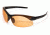 Edge Eyewear Sharp Edge Safety Glasses - Black Frame, Tiger's Eye Lens SSE610