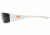 Edge Safety Brazeau Torque with Orange E Logo, Smoke Lens, White Frame, XB146-E2