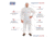 International Enviroguard Body Filter 95+ 4028 Coverall w/Hood, Elastic Wrist & Ankle, White, 2XL, Case of 25, 4028XXL
