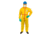 International Enviroguard ChemSplash 1 Coverall w/Hood, Elastic Wrist & Ankle, Yellow, L, 6 Pack, 7015T-L
