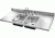 Just Manufacturing Double Bowl Ss Sink Top DM-60-29
