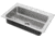 Just Manufacturing Sink W/ Ledge Sngle Bowl 21X33 SL2133AGR