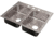 Just Manufacturing Ss Dbl Sink W/ Ledge 22X37 DL2237AGR