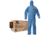 Kimberly Clark KleenGuard A20 Coveralls, Zipper Front w/Wrists, Ankles and Hood, Denim Blue, Extra Large, Case of 24, 58514