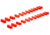 LW Scientific Red rotor cushions for Zip-IQ PCV, set of 24, ZiP-PCVC-ST24