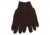 MCR Safety 7100P Brown Jersey Work Gloves, Clute Pattern with Knit Wrist, Cotton Polyester Blend, Brown, Large, 7100P
