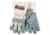 MCR Safety Big Jake Premium A+ Side Leather Palm Work Gloves, 4.5in Extended Gauntlet Duck Cuff, Sewn with DuPont Kevlar, Gray, Large, 1730L
