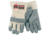 MCR Safety Big Jake Premium A+ Side Leather Palm Work Gloves, Sewn with DuPont Kevlar, 2 3/4in Safety Cuff, Gray, Large, 1700L