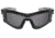 MCR Safety Checklite CL5 Series Safety Glasses, MAX6 Anti-Fog Lens, Removable Closed Cell Foam Gasket, Earplug Retaining Technology, Temples Hold Earplug Cord in Place, Gray, One Size, CL512PF