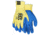 MCR Safety Cut Pro 10 Gauge Kevlar Shell Cut Resistant Work Gloves, Latex Coated Palm and Fingertips, Blue/Yellow, Medium, 9687M