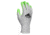 MCR Safety Cut Pro 13 Gauge Dyneema Diamond Technology Shell Cut Resistant Work Gloves, Hi-Vis Latex Coated Palm and Fingertips, Hi-Vis Lime/Salt and Pepper, Medium, 9672HVGM