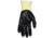 MCR Safety Cut Pro 15 Gauge Stretch Kevlar Shell Cut Resistant Work Gloves, Textured Nitrile Coated Palm and Fingertips, Black/Yellow, Medium, 9693M