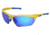 MCR Safety DM1348B Dominator DM3 Series Safety Glasses, Adjustable Wire Core Temples and Nose Piece, Blue Diamond Mirror, One Size, DM1348B