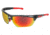 MCR Safety Dominator DM3 Series Safety Glasses, Adjustable Wire Core Temples and Nose Piece, Fire Mirror, One Size, DM131R