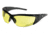 MCR Safety ForceFlex FF2 Series Safety Glasses, Lenses Molded Into Flexible TPU Frame, Amber, One Size, FF214