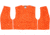 MCR Safety Hi Vis Reflective Safety Vest, ANSI Type R Class 2, Mesh with 2in Silver Stripes, Breakaway Design with Hook and Loop Closures, Fluorescent Orange, XL, CL2MOXL
