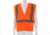 MCR Safety Hi Vis Reflective Safety Vest, ANSI Type R Class 2, Mesh with 2in Silver Stripes, Breakaway Design with Hook and Loop Closures, Fluorescent Orange, XL, CL2MOXL