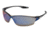 MCR Safety Law LW2 Series Safety Glasses, Soft Secure TPR Nose Piece and Temple Inserts, Blue Mirror, One Size, LW218