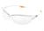 MCR Safety Law LW2 Series Safety Glasses, Soft Secure TPR Nose Piece and Temple Inserts, Clear, One Size, LW210