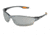 MCR Safety Law LW2 Series Safety Glasses, Soft Secure TPR Nose Piece and Temple Inserts, Silver Mirror, One Size, LW217
