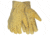 MCR Safety Leather Drivers Work Gloves, Select Grade Gold Grain Pigskin, Rolled Hem and Keystone Thumb, Gold, Medium, 3420M