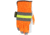 MCR Safety Luminator Leather Drivers Hi-Vis Work Gloves, Premium Grade Grain Goatskin, Hi-Vis Back with Reflective Stripes, White, Medium, 36111M