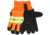 MCR Safety Luminator Leather Drivers Insulated Work Gloves, Premium Grain Pigskin Leather Palm and Hi-Vis Back, Thermosock Lined and Wing Thumb, Black, Large, 34411L