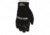 MCR Safety Mechanics Gloves, Synthetic Leather Palm with Gel Pad, Adjustable Hook and Loop Wrist Closure, Reinforced Finger Tips and Thumb Crotch, Black, Medium, 935CHM