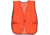 MCR Safety Mesh Safety Vest, Lightweight Poly Mesh, Non-ANSI Rated, Fluorescent Orange, One Size, V201
