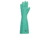 MCR Safety Nitri-Chem Unlined Nitrile Gloves, Industrial Grade, Extra-Long 18in Length, 22 mil Thickness, Green, Large, 5350L