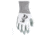 MCR Safety NXG Work Gloves, 10 Gauge Cotton Polyester Shell, Latex Palm and Fingertips, Blue/White, Large, 9680L