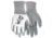 MCR Safety NXG Work Gloves, 10 Gauge Cotton Polyester Shell, Latex Palm and Fingertips, Blue/White, Large, 9680L