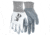 MCR Safety NXG Work Gloves, 15 Gauge Nylon Shell, Nitrile Coated Palm and Fingertips, Gray/White, Large, 9683L