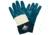 MCR Safety Predator Series Over the Knuckle Nitrile Coated Work Gloves, Palm Reinforced with DuPont Kevlar, Safety Cuff and Jersey Lined, Blue/White, Large, 9760K