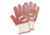 MCR Safety Red Brick Terrycloth Heat Resistant Gloves - Womens, Heavy Weight 2-Ply Construction, Loop-in Terrycloth, Nitrile Blocks on Both Sides, Russet/Natural, Small, 9462K